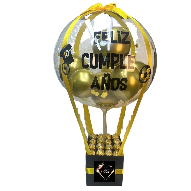 85 Box de 16 Bombones Ferrero Rocher y Globo Burbuja - Imagen 1