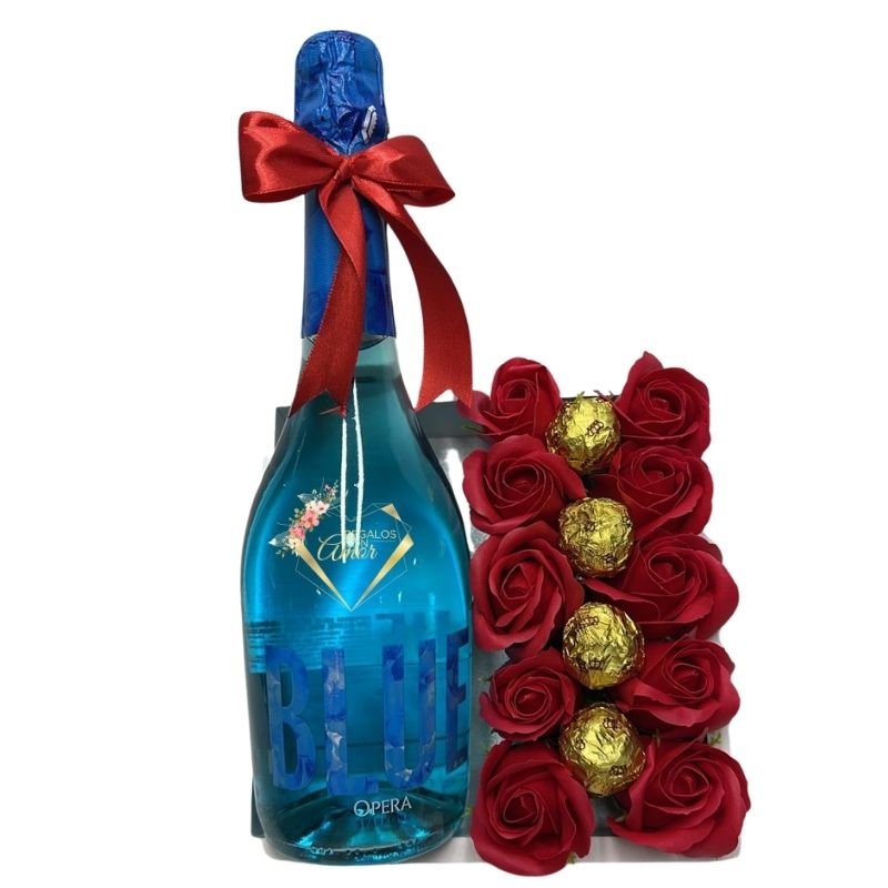 WhatsApp Image 2026-04-10 at 11.27.18 Base con Espumante Blue, Bombones y Rosas Eternas Rojas - Imagen 1
